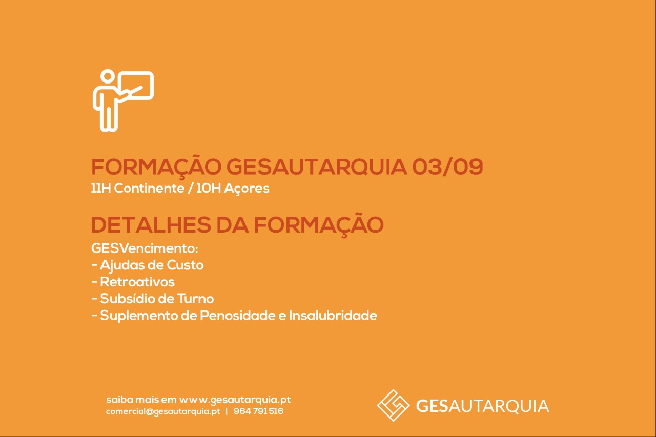 Formação Semanal GESAutarquia