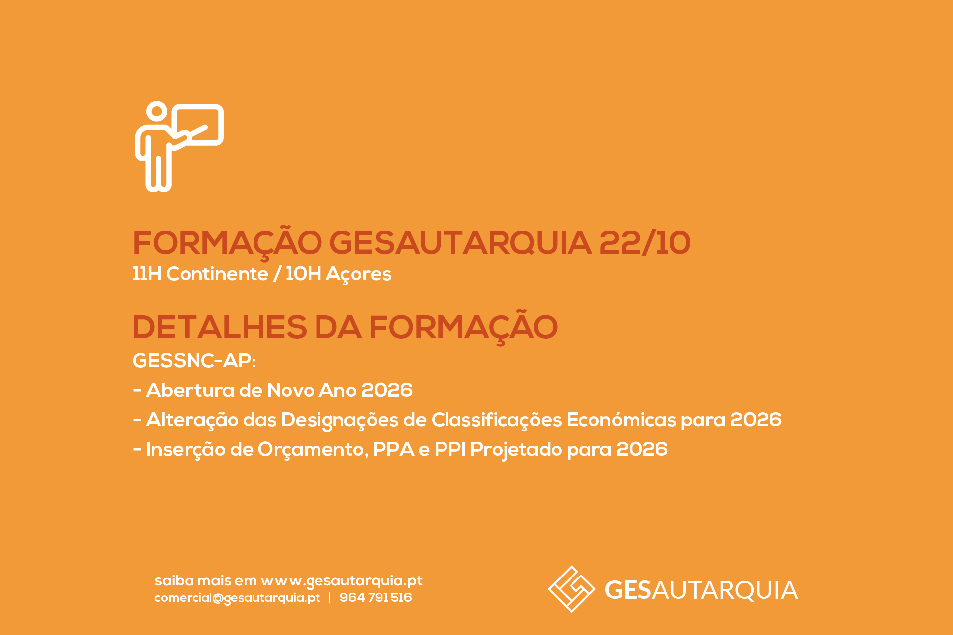 Formação Semanal GESAutarquia
