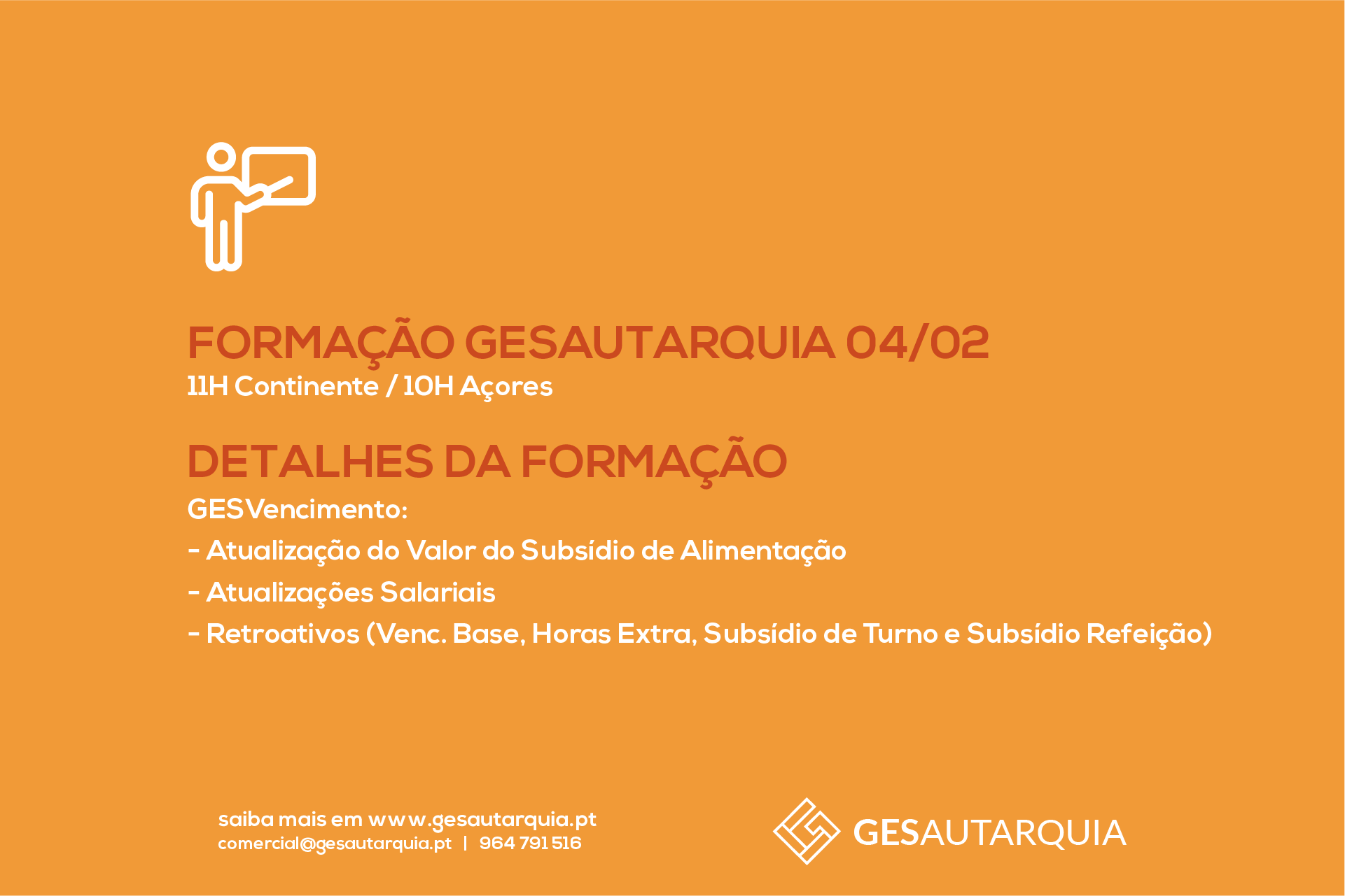 Forma&ccedil;&atilde;o Semanal GESAutarquia
