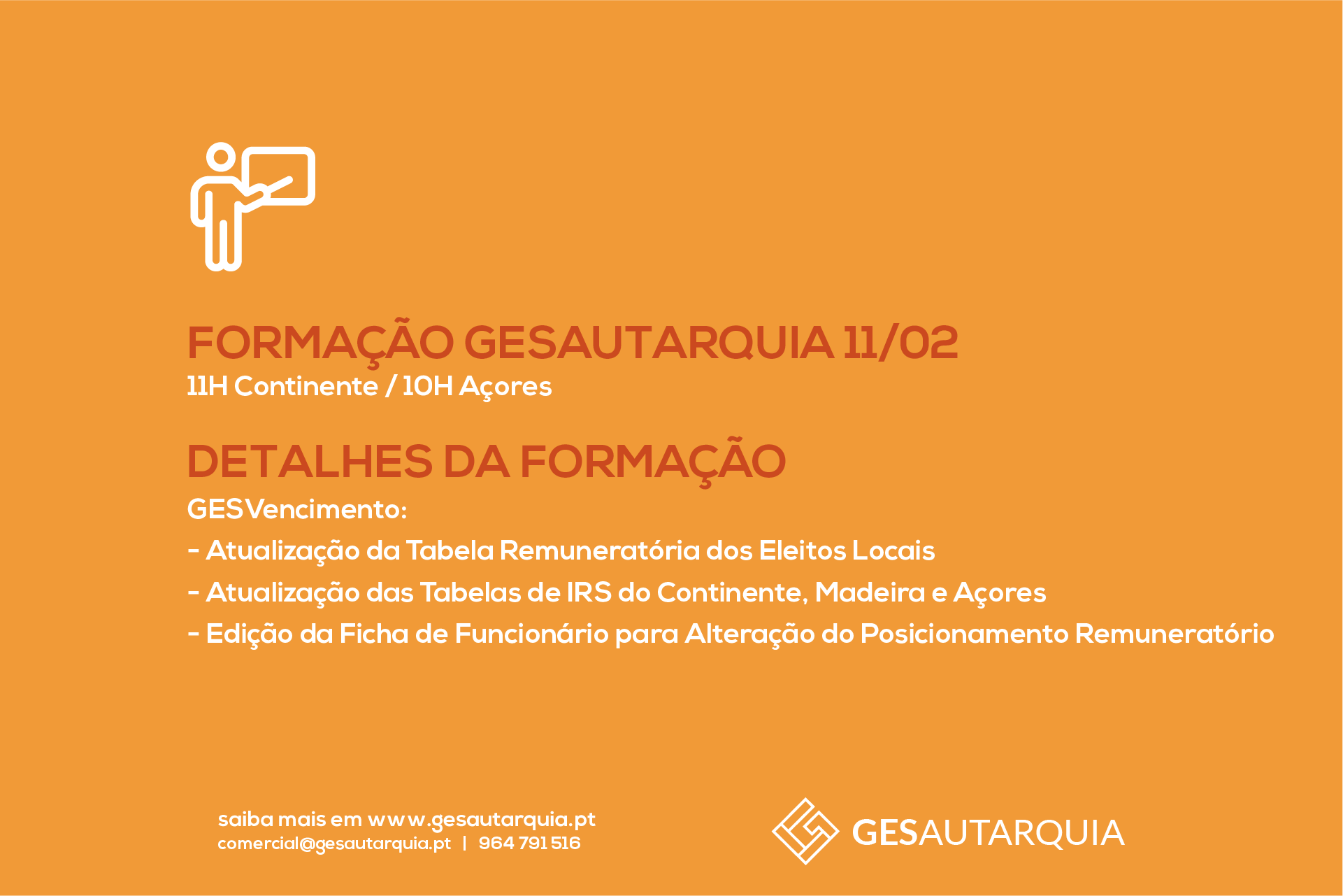 Forma&ccedil;&atilde;o Semanal GESAutarquia