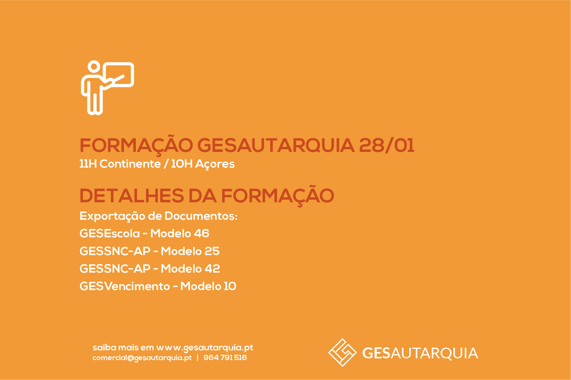 Forma&ccedil;&atilde;o Semanal GESAutarquia
