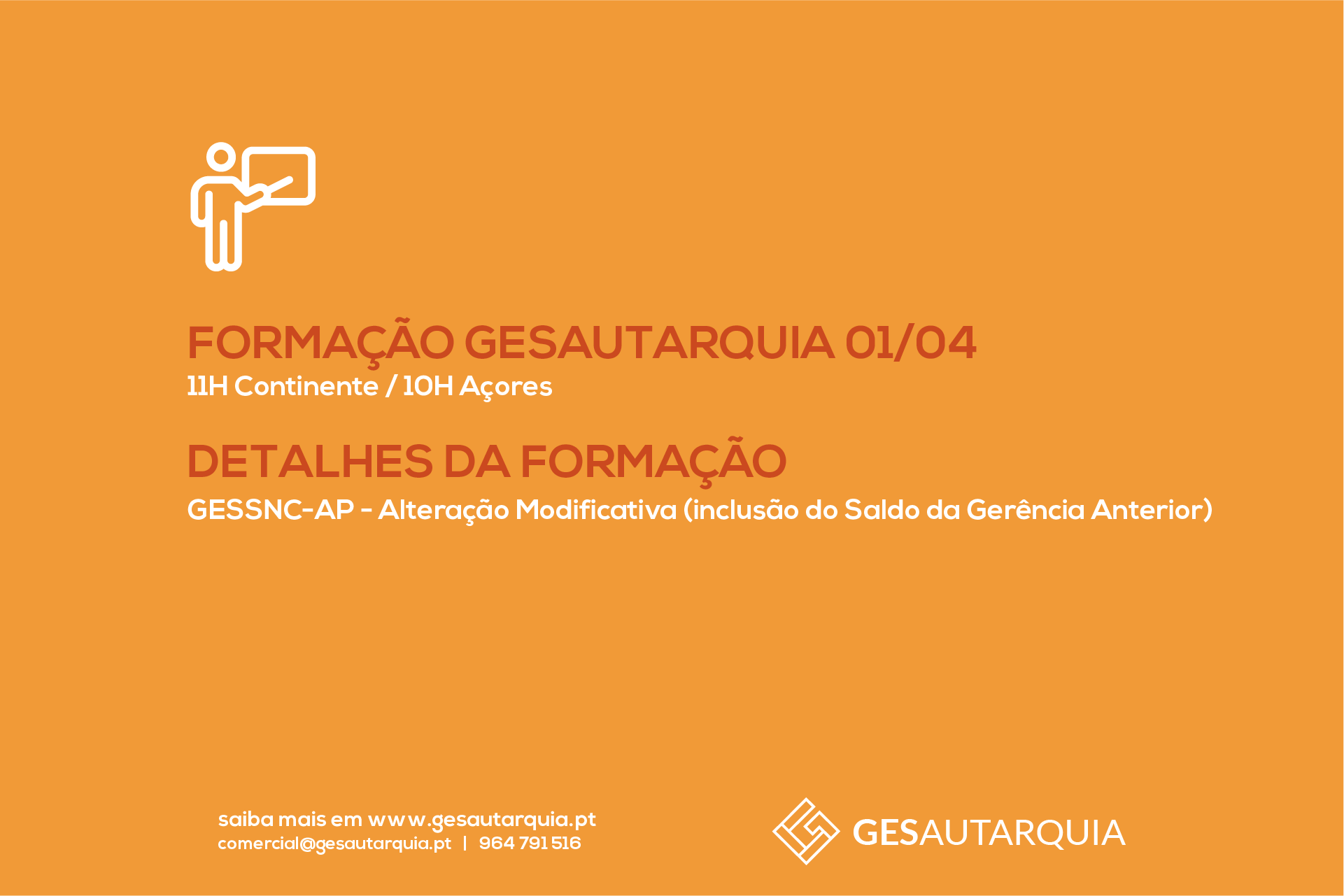 Forma&ccedil;&atilde;o Semanal GESAutarquia