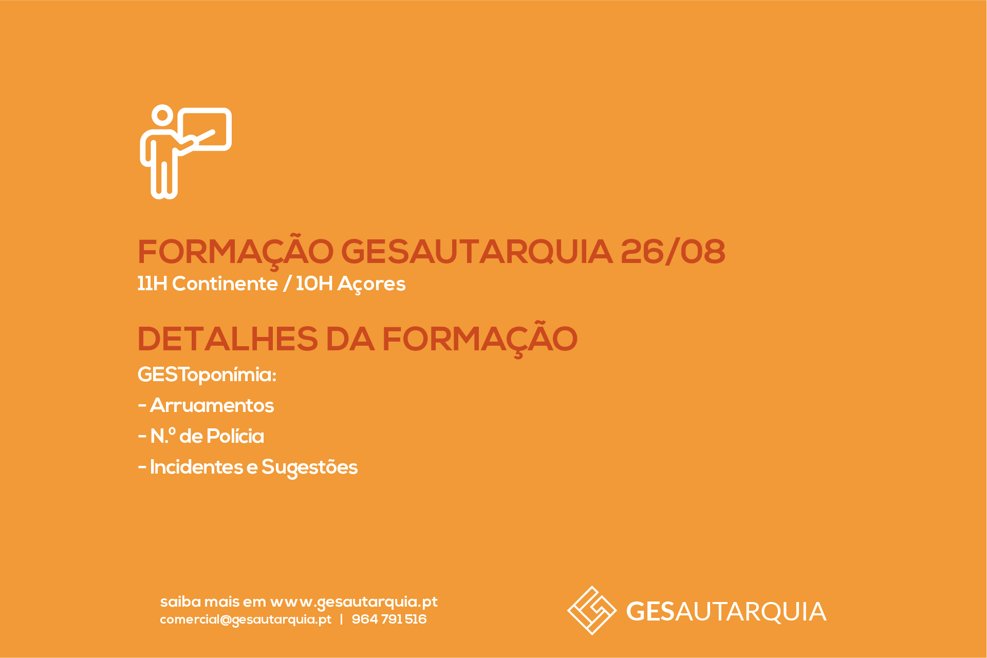 Forma&ccedil;&atilde;o Semanal GESAutarquia