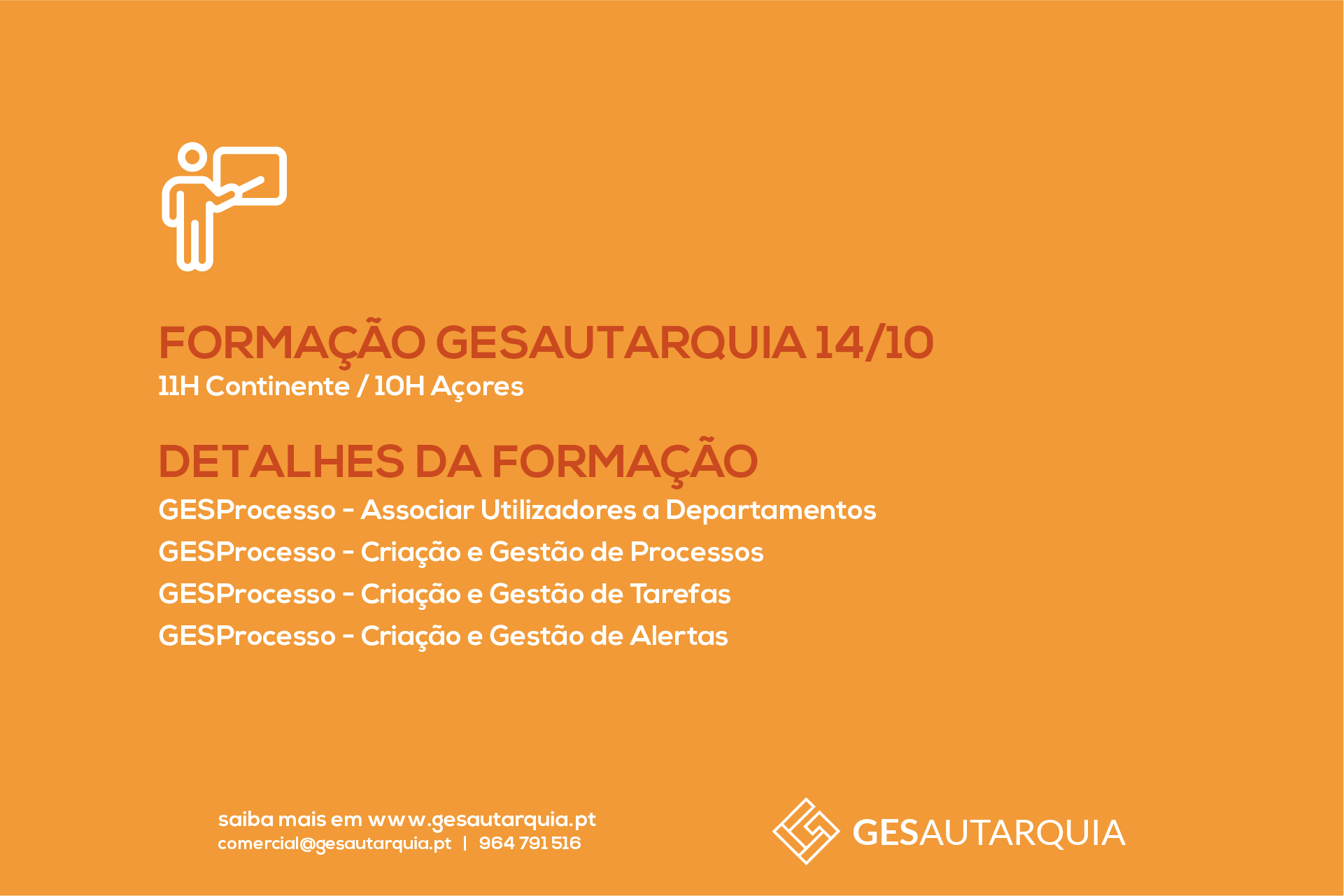 Forma&ccedil;&atilde;o Semanal GESAutarquia